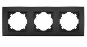 Рамка потрійна горизонтальна VIKO Linnera, Чорна Ніч (90484003)