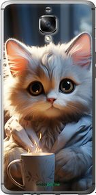 Чохол на OnePlus 3 Білий кіт "5646u-334-2448"