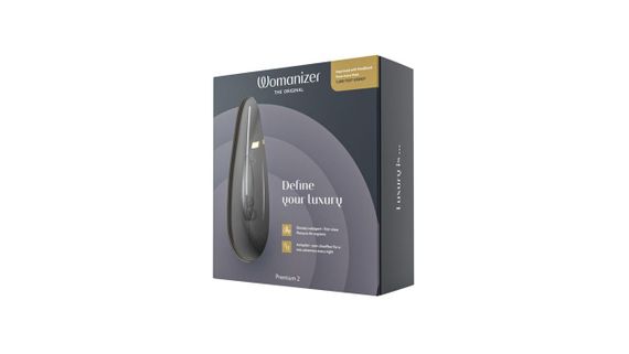 Вакуумний кліторальний стимулятор Womanizer Premium 2 Black – безконтактна стимуляція, водозахист, USB-зарядка | Зображення 8