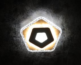 Сучасний креативний світильник стельовий LED для кухні ванної офісу 25141 Білий 4х25х25 см.