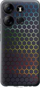 Чехол на Tecno Spark Go 2023 BF7 Переливающиеся соты "498u-2952-17620"