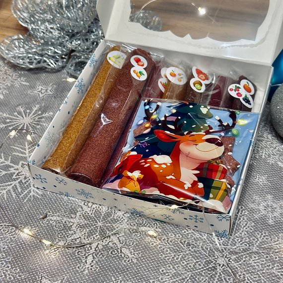 Подарунковий набір пастили “Святкові Сніжинки”, 11 смаків + йогуртова, 250 г | Зображення 2