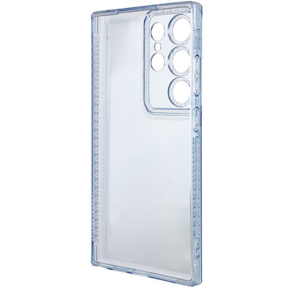 Чохол TPU Starfall Clear для Samsung Galaxy S23 Ultra Блакитний | Зображення 2