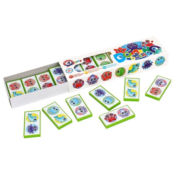 Настільна гра Доміно дитяча "Океан" ТехноК 3299TXK | Зображення 1