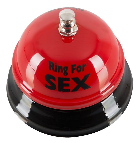 Звонок настольный "RING FOR SEX" бордовый Sex Aura | Зображення 1