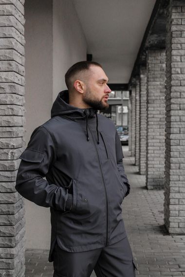 Куртка чоловіча soft shell "Easy" Intruder сіра | Зображення 1
