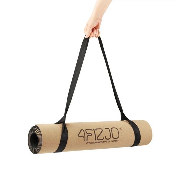 Спортивний килимок для йоги та фітнесу Cork 4FIZJO 4FJ0590, 183x61x0,4 см | Зображення 2
