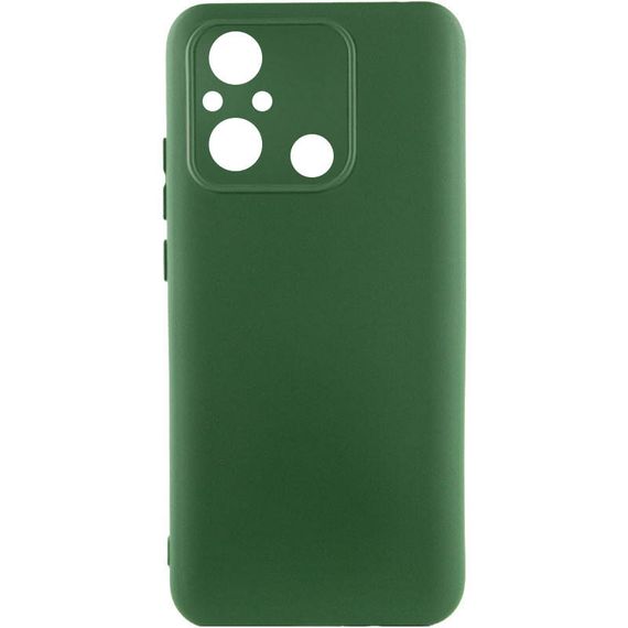 Чехол Silicone Cover Lakshmi Full Camera (A) для Xiaomi Redmi 12C Full camera, Зеленый / Dark green