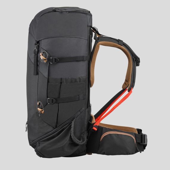 Рюкзак чоловічий TREK 100 EASYFIT для трекінгу 50 л чорний | Зображення 3