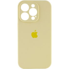 Чохол Silicone Case Full Camera Protective (AA) для Apple iPhone 13 Pro (6.1") Жовтий/Mellow Yellow