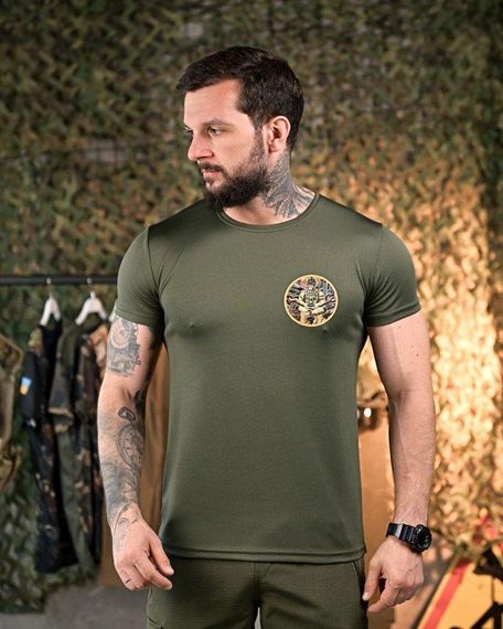 Тактична потоотводна Футболка Небесна кара олива    ПП7894 | Зображення 1