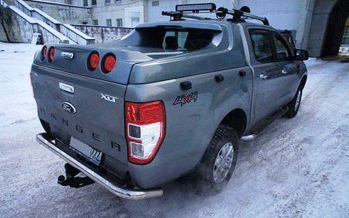 Задній захист AK005 (нерж) для Ford Ranger 2011-2024 рр | Зображення 1