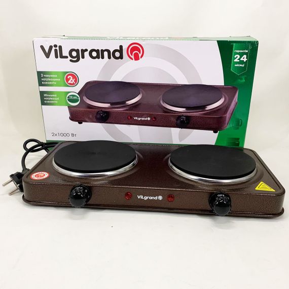 Настільна плита електрична ViLgrand VHP152F. Колір: коричневий | Зображення 7