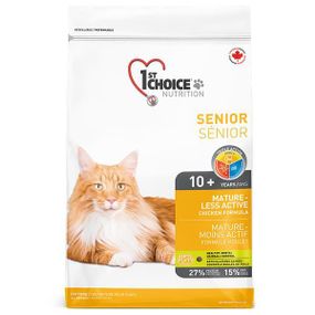1st Choice Senior Mature Less Aktiv 5.44 кг Фест Чойс Сеньор сухий корм для літніх або малорухливих котів