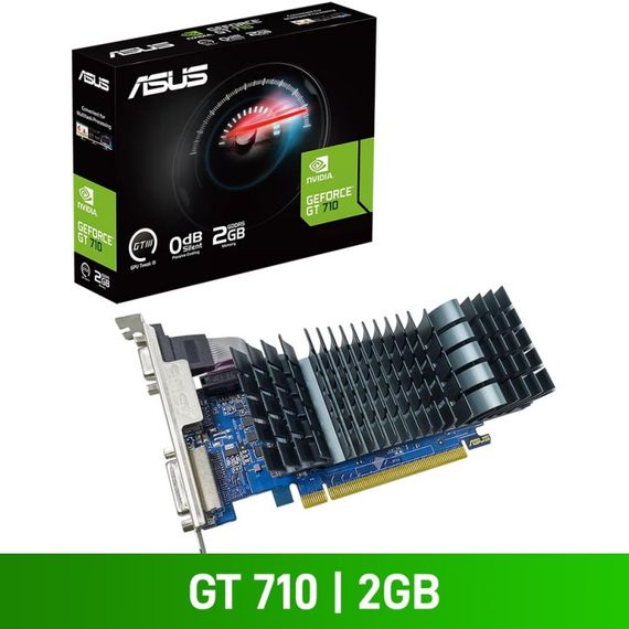 Видеокарта ASUS GeForce GT 710 2GB GDDR3 silent EVO GT710-SL-2GD5-BRK-EVO 90YV0ALA-M0NA00 | Зображення 3