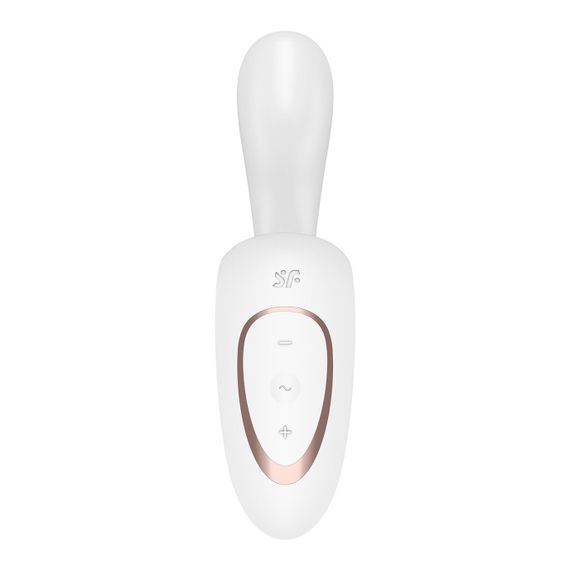 Вагінально-кліторальний вібратор Satisfyer G for Goddess 1 White, 2 мотори | Зображення 3