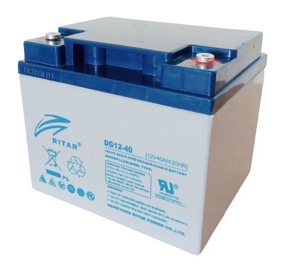 Акумуляторна батарея GEL RITAR DG12-40, Gray Case