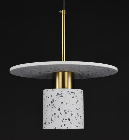 Люстра підвісна на 1 лампочку 27679 Латунь 37-180х29х29 см. | Зображення 2