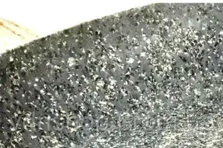 Сковорода  Benson BN-494 24см, h-6,3см, глубокая  мраморная антипригарная  покрытие | Зображення 3