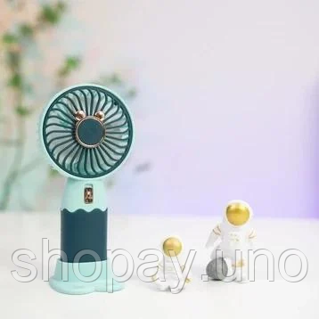 Портативный вентилятор ZB088A Mini Fan / Ручной вентилятор с аккумулятором / Настольный портативный вентилятор | Зображення 1