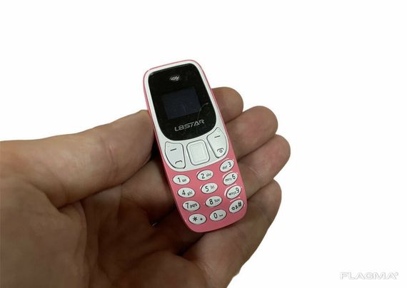 Мини мобильный маленький телефон L8 Star BM10 (2Sim) розовый | Зображення 4