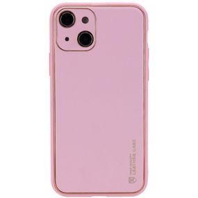 Кожаный чехол Xshield для Apple iPhone 14 Plus (6.7") Розовый / Pink