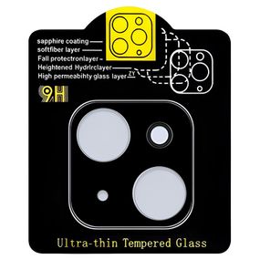 Захисне скло на камеру Full Block (тех.пак) для Apple iPhone 13 mini (5.4") / 13 (6.1") Чорний