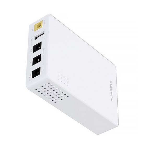 ДБЖ Marsriva DC UPS для роутерів KP3 3xDC+USB OUT 5V/9V/12V, 2А/18W, 10000mAh (37Wh) Li-ion | Зображення 1