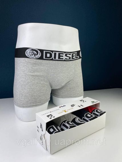 Подарунковий набір чоловічих трусів DIESEL в коробці - ціна поштучно | Зображення 4