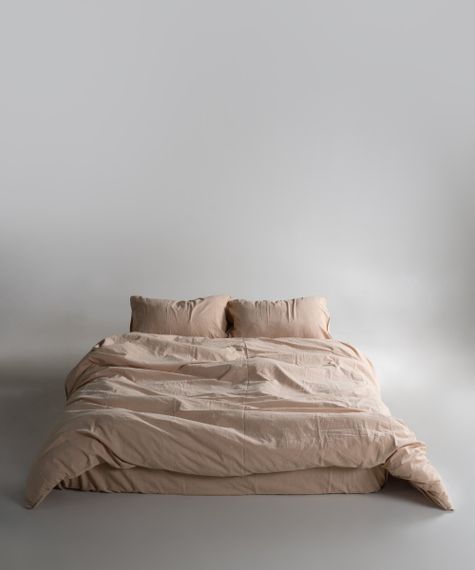 Постельное белье Limasso Stonewashed Ranforce 200 х 220 см Akdeniz Bej