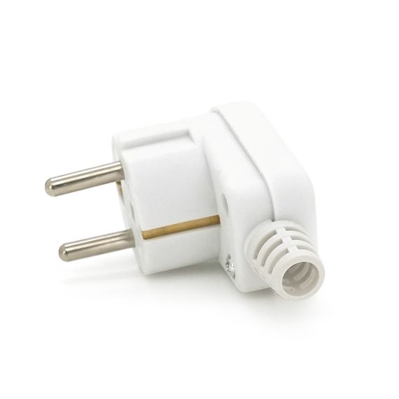 Вилка із заземленням кутова SQ-SN-03, 16A 250V, White, Q200 | Зображення 1