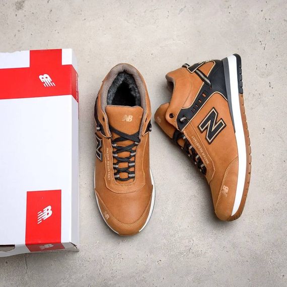 зимові шкіряні кросівки New Balance койот | Зображення 8