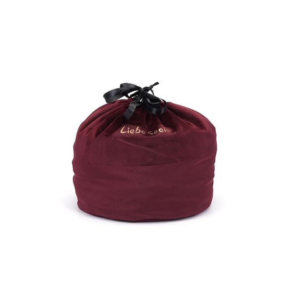 Оксамитовий мішечок для зберігання іграшок Liebe Seele Wine Red Large Storage Bag Cylindrical, 24х25 sexstyle