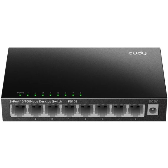 Комутатор Cudy FS108, 8 портовий 10/100 Mbps Metal Switch | Зображення 2