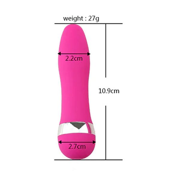 Міні-вібратор Babydoll Міні Вібратор Малиновий 1250-1 ААА-1 | Зображення 1