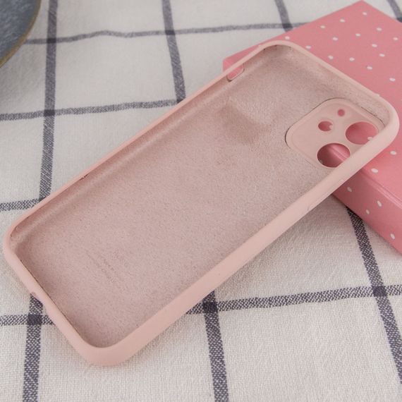 Чехол Silicone Case Full Camera Protective (AA) для Apple iPhone 12 (6.1") Розовый / Pink Sand | Зображення 1