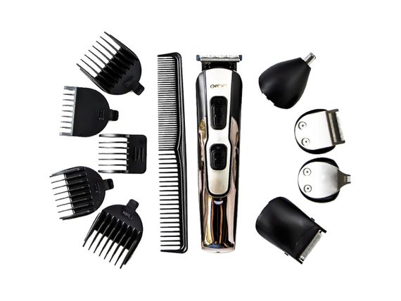 Универсальный мужской триммер Gemei GM-592 10в1 для бороды усов носа и тела машинка для стрижки | Зображення 4