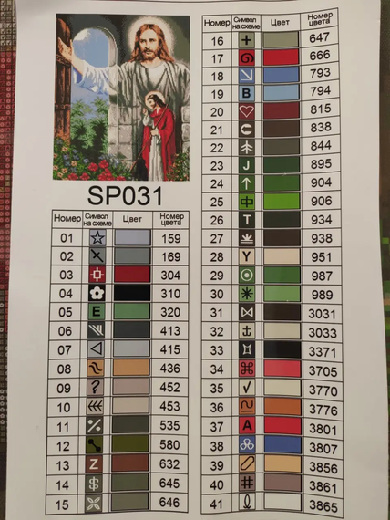 Алмазна мозаїка Ікона Ворота до раю 40х50 см ColorArt  SP031 | Зображення 2