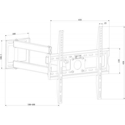 Кронштейн X-Digital STEEL SA345 Black | Зображення 1