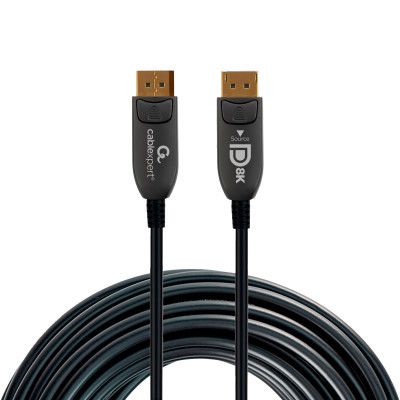Кабель мультимедийный DisplayPort M to DisplayPort M 10.0m V1.4 8K60Hz/4K120Hz AOC Cablexpert (CC-DP8K-AOC-10M) | Зображення 1