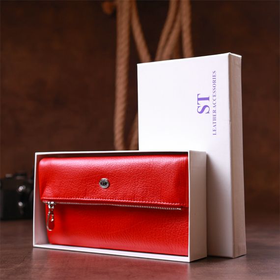 Женский кожаный кошелек ST Leather 20091 Красный | Зображення 6