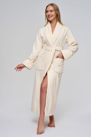 Жіночий халат Nusa 3873 кремовий 3XL | Зображення 3