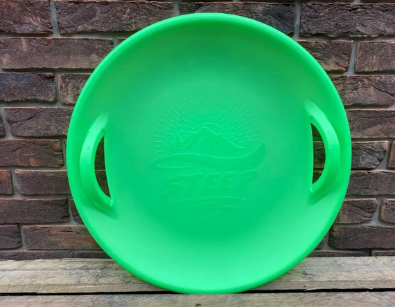 Санки-ледянка (круглі)  "Steep",  колір зелені