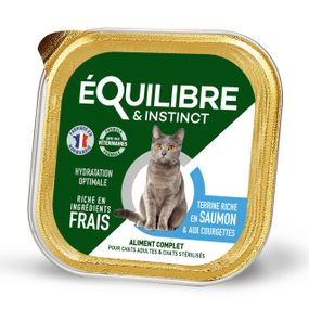 Корм Equilibre & Instinct влажный для стерилизованных котов с лососем 85 гр