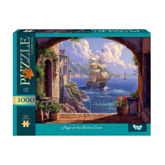 Пазл "Магия Сицилийского побережья" C1000-13-02, 1000 элементов