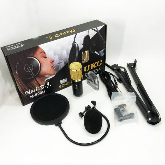 Микрофон Студийный конденсаторный Music D.J. M-800U со стойкой и ветрозащитой | Зображення 7