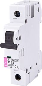 Автоматический выключатель ETI,  ETIMAT 10  1p C 25А (10 kA) (2131718)