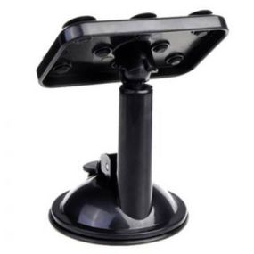 Тримач для телефону на липучках із присоскою Чорний