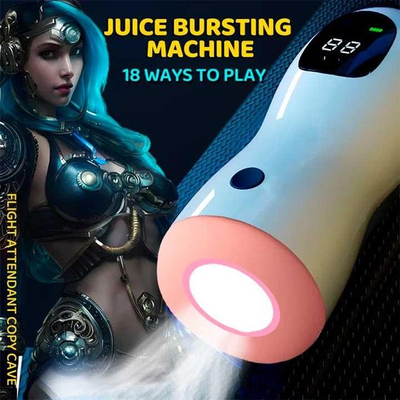 Автоматический мастурбатор с наушниками и дисплеем Sex robot USB Type-C | Зображення 7