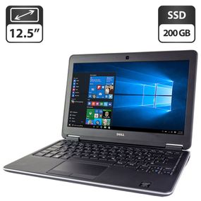 Нетбук Dell Latitude E7240 / 12.5" (1366x768) TN / Intel Core i7-4600U (2 (4) ядра по 2.1 - 3.3 GHz) / 8 GB DDR3 / 200 GB SSD / Intel HD Graphics 4400 / WebCam б/в